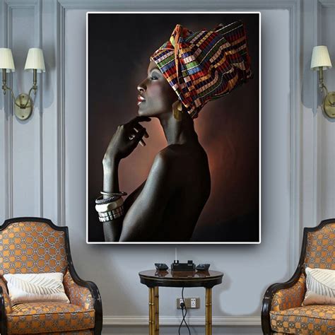 Nude Black Gold African Panel Wall Art Collection No Nb Q My Xxx Hot Girl