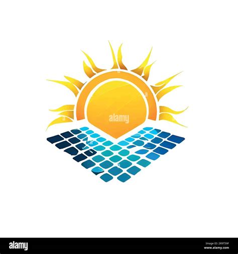 Modern Solar Panel Logo Illustration Stock Vector Image And Art Alamy