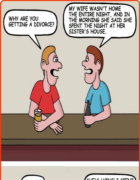 Why Are You Getting Divorce Clean Funny Jokes Funny Cartoon Quotes Funny Marriage Jokes