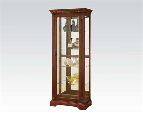 Mission Style Cherry Curio Cabinet