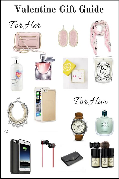 Shopping my gift guide is quick and easy! Valentine Gift Guide For Her & Him - Classy Yet Trendy