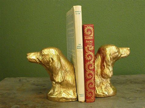 Nice Pair Of Plaster Dog Bookends Dog Bookends Bookends Dogs