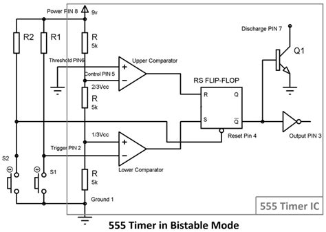 555 Timer Bistable Multivibrator Circuit Technology And Hacking