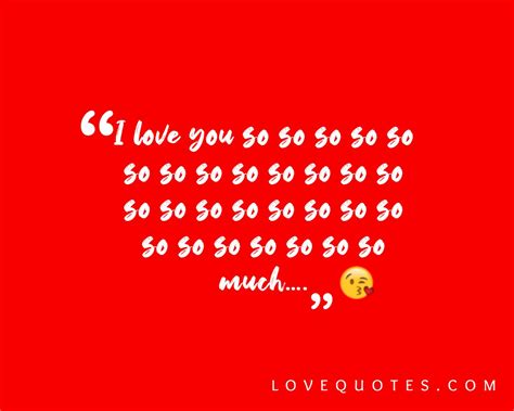 I Love You So Much Love Quotes