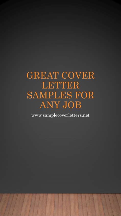 great cover letter samples   job