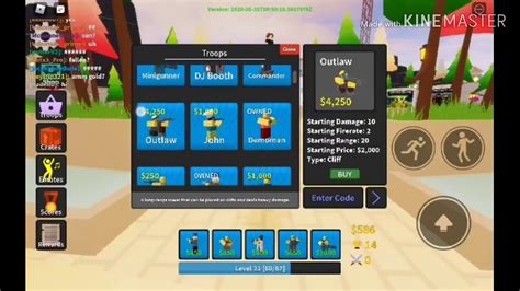 Then you have to write the code; New Roblox Tower Defense Simulator Codes! (First video ...
