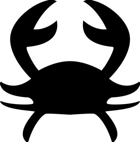 Also collection includes moon phases, zodiac titles and zodiac constellations. Cancer Astrological Sign Of Crab Silhouette Svg Png Icon ...