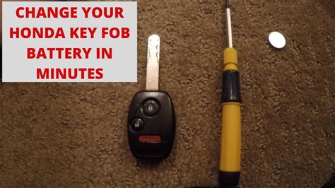 It's a quick, easy fix with no tools required! Honda Key FOB Battery Change - YouTube