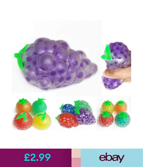 Grapes Fruit Water Bead Filled Squeeze Stress Balls 48 Off