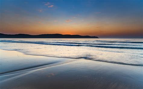 Hot Summer Sunrise Seascape And Beach Landscape Stock Image Image Of