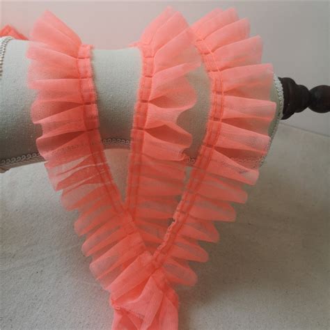 11 Colors Lace Trim Pink Tulle Folding Tulle Ruffled Tulle 2 Etsy