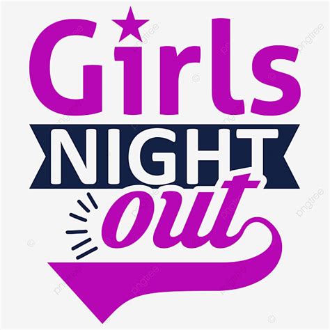 Girls Night Out Clipart Vector Girls Night Out Tshirt Design Wedding