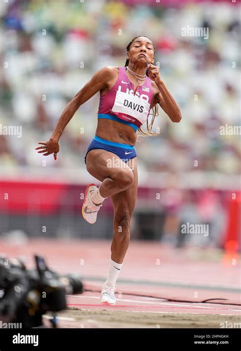 Tara Davis Participating In The Tokyo 2020 Olympic Games In The Long
