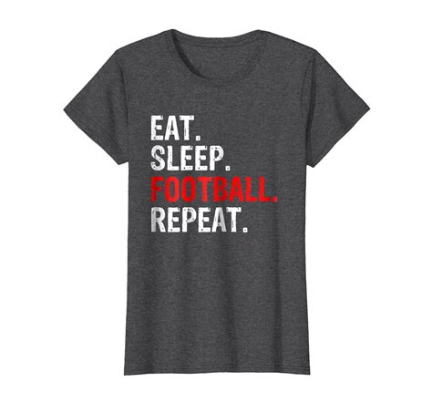 Eat Sleep Football Repeat T Shirt Ln Lntee