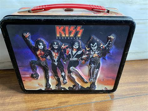1977 Kiss Lunch Box Lunch Box Thermos Vintage Lunch Boxes Vlrengbr