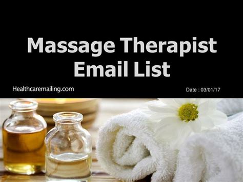 Ppt Massage Therapist Email List Powerpoint Presentation Free Download Id7474872
