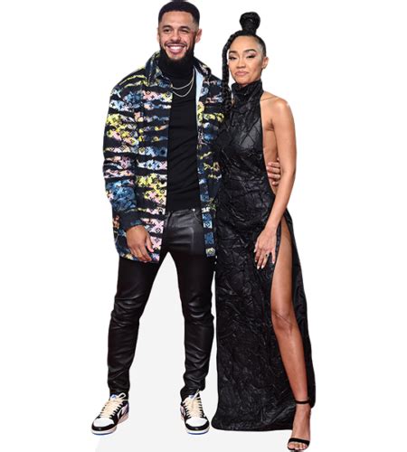 leigh anne pinnock and andre gray duo 2 mini pappaufsteller celebrity cutouts