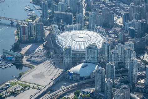 Aerial Photo Bc Place Stadium Vancouver