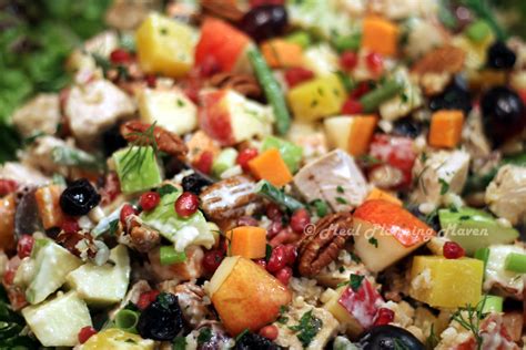 This salad is a fantastic way to bring fresh, crisp fruits and vegetables to your holiday table. After Thanksgiving Turkey 'n Fruit Salad + Goodies with Yummy Leftovers