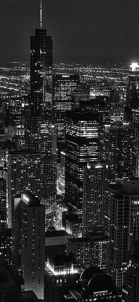 Apple Iphone Wallpaper Ml84 City View Night Dark Bw
