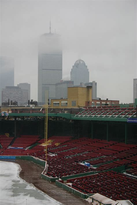 Fenway Park On A Winter Day Fenway Park Empty And Covered Flickr