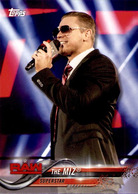 2018 Wwe Wrestling Cards Topps The Miz No61 Pro Wrestling Fandom