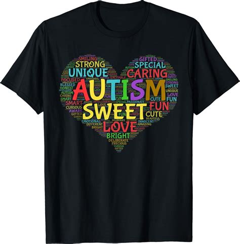 Autism Heart Autism Awareness Autism Pride And Support T