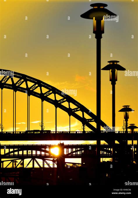 Silhouette Of Tyne Bridges High Resolution Stock Photography And Images