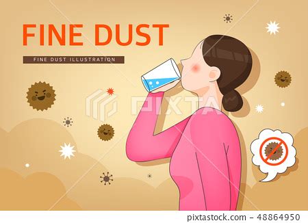 6 경기남부 대체로 맑음, 낮에는 25도↑…더워요. 미세먼지 주의 일러스트 - 스톡일러스트 48864950 - PIXTA