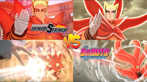 Shinobi Striker All Anime Comparison Naruto Baryon Mode Youtube