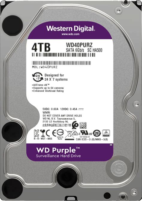 Best Buy Wd Purple Surveillance 4tb Internal Sata Hard Drive For