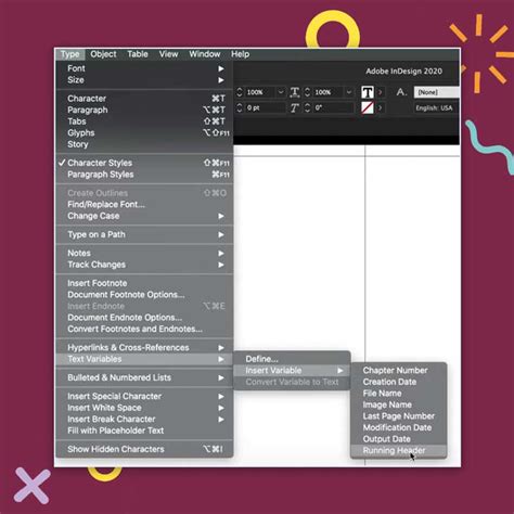 How To Create A Running Header In Indesign Yes Im A Designer