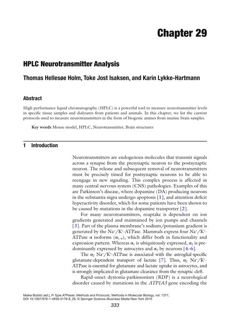 Hplc to uplc® method migration: (PDF) HPLC Neurotransmitter Analysis