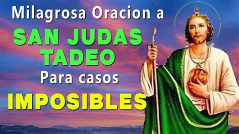 Oracion A San Judas Tadeo Para Un Milagro Urgente Universidad
