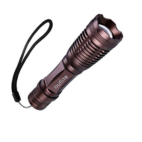 Outlite E6 High Powered Tactical Flashlight With 2pcs Rechargeable