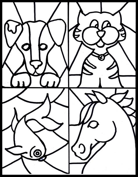 Stained glass images make the perfect coloring pages. Make it easy crafts: FREE PRINTABLES
