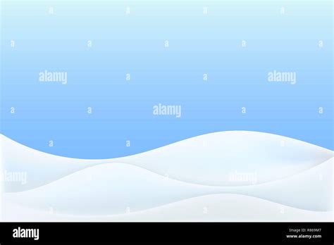 Realistic Snowdrift Isolated Vector Illustration With Snow Hills