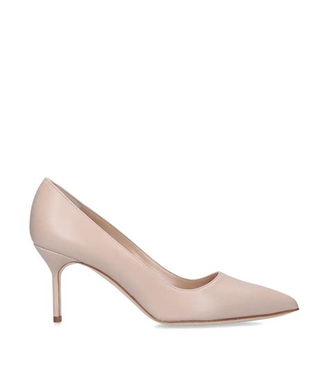 Womens Manolo Blahnik Nude Suede BB Pumps Harrods UK