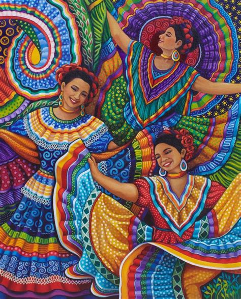 Mexican Folk Dancers Prints Mexican Culture Art Mexican Folk Art