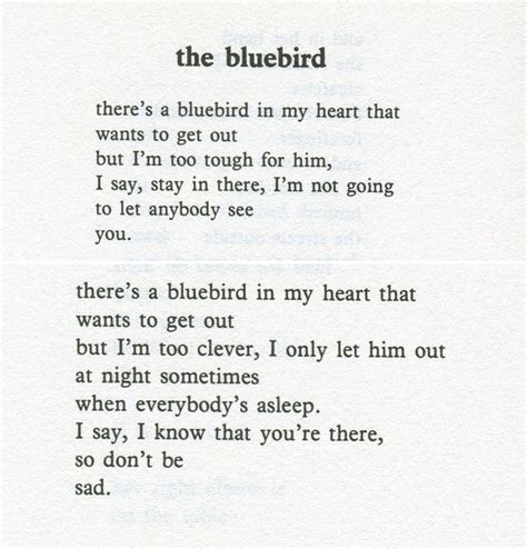 bluebird bukowski quotes quotesgram