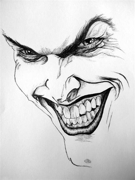 Joker Drawings Sketches Face Drawing