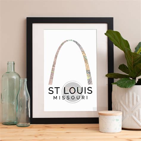 Saint Louis Print Saint Louis Skyline Saint Louis Art Saint Louis
