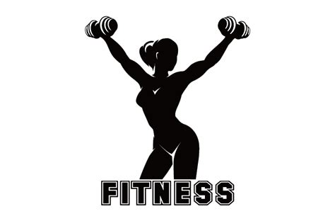 Silueta Logo Fitness Mujer IMAGESEE