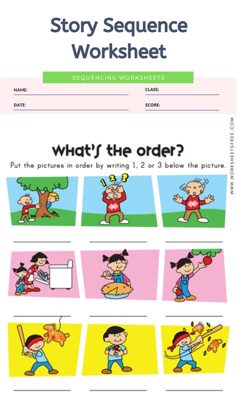 Story Sequencing Worksheets
