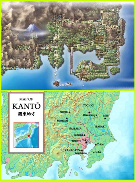 Pokemon kanto map hgss by cow41087 on deviantart. 🏔The Kanto Region in the Real World! Part 1🗾 | Pokémon Amino
