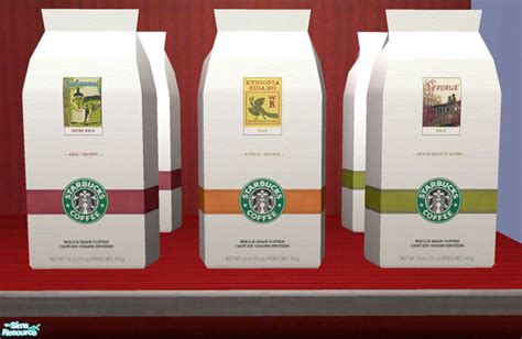 The Sims Resource Starbucks Whole Bean Coffee Bags