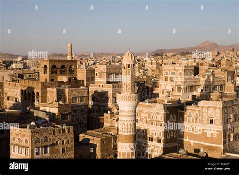 Sana A Altstadt Sanaa Jemen Stockfotografie Alamy