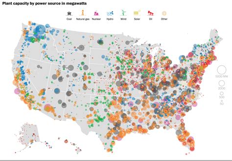 Electricity Generating Power Stations In The Usa 2015 Power Plant