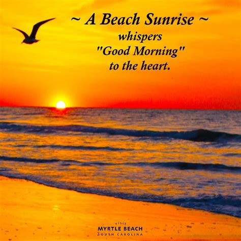 A Beach Sunrise Whispers Good Morning To The Heart Good Morning