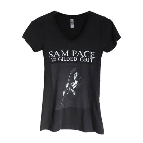 women s black t shirt crew or v neck sam pace and the gilded grit